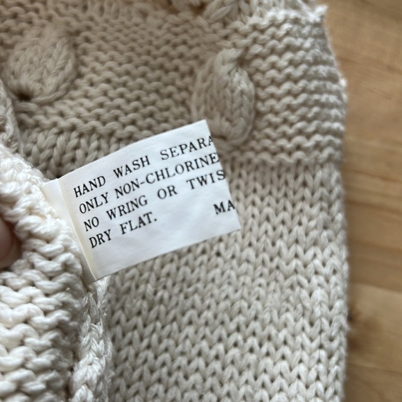 Vintage Jantzen Silk Blend Knitted By Hand Textured Sweater, M - Picture 8 of 8